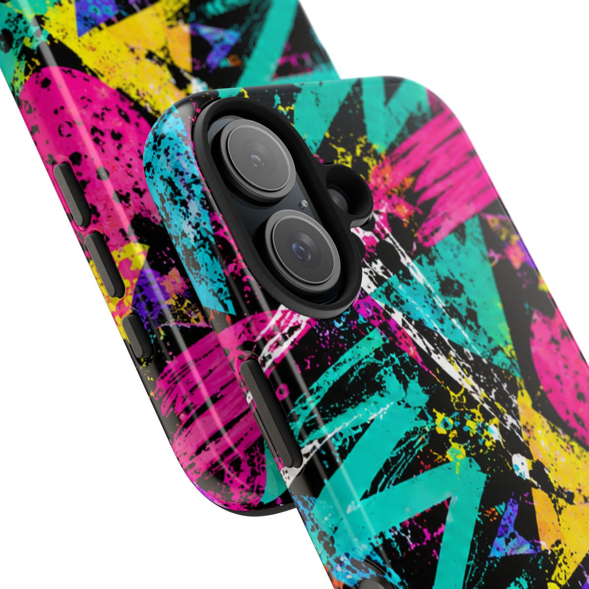 Tough Phone Case — Neon Graffiti Splash Protective Cover