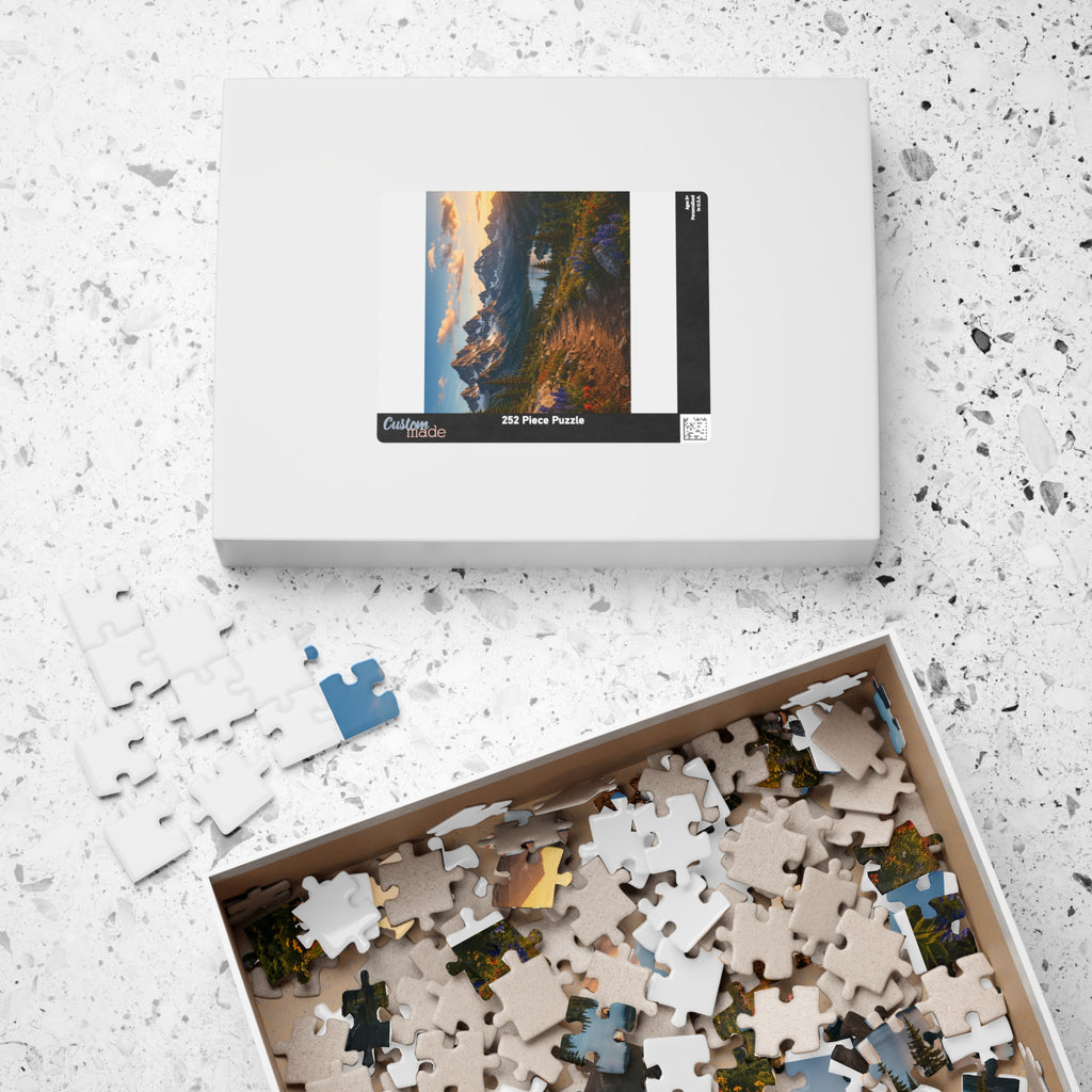 Sunset Mountain Trail Puzzle | Scenic Landscape Jigsaw