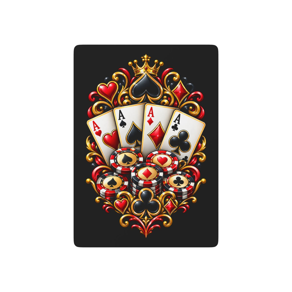 Poker Playing Cards - Royal Aces Deck with Ornate Spade Design