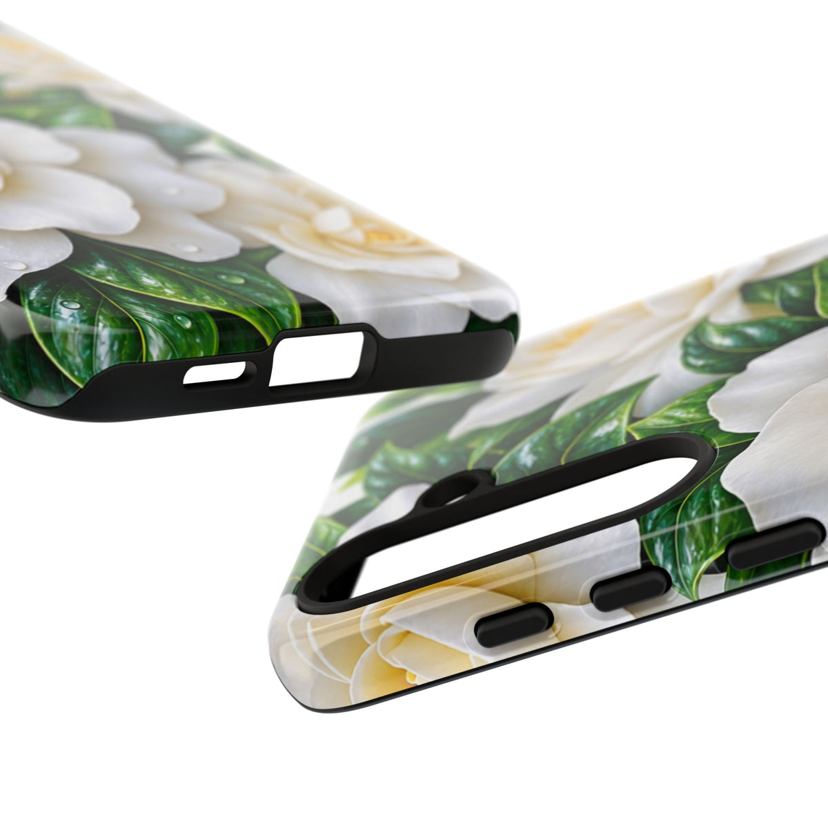 Floral Camellia Tough Case — White Gardenia Phone Cover
