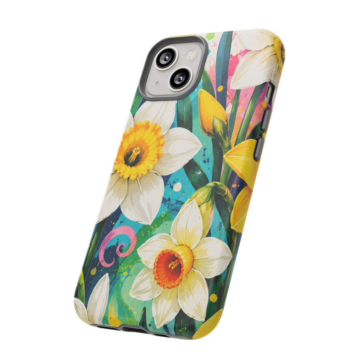 Daffodil Floral Phone Case — Bright Spring Garden Protective Cover