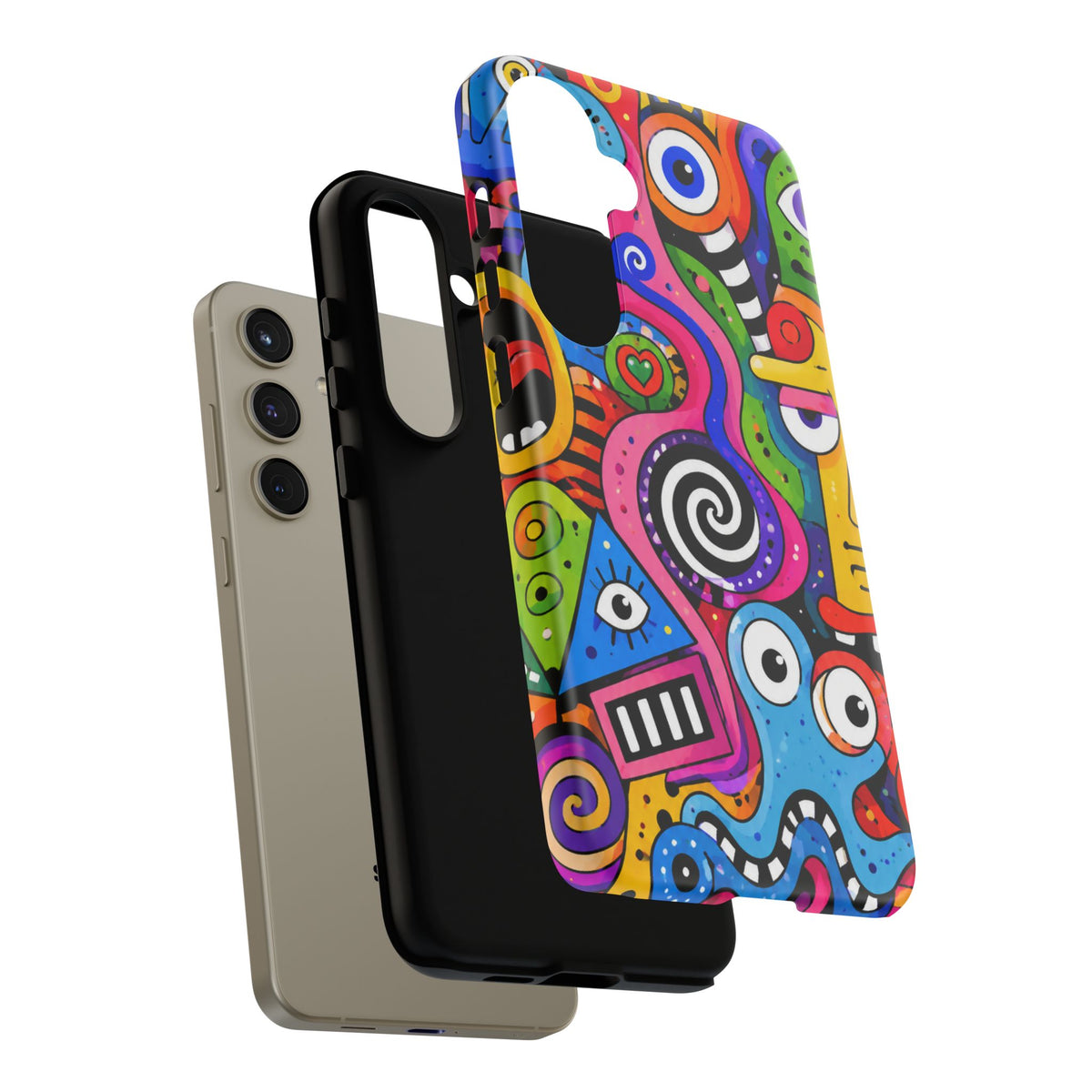 Colorful Abstract Doodle Tough Phone Case