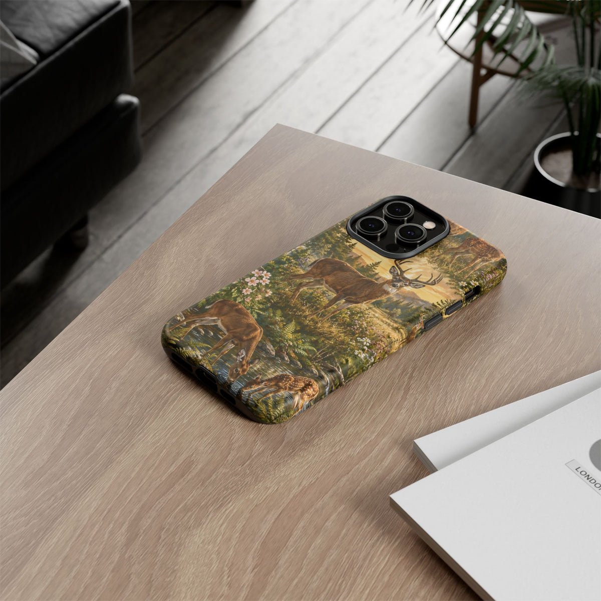 Deer Forest Phone Case — Woodland Bucks Nature iPhone Cover