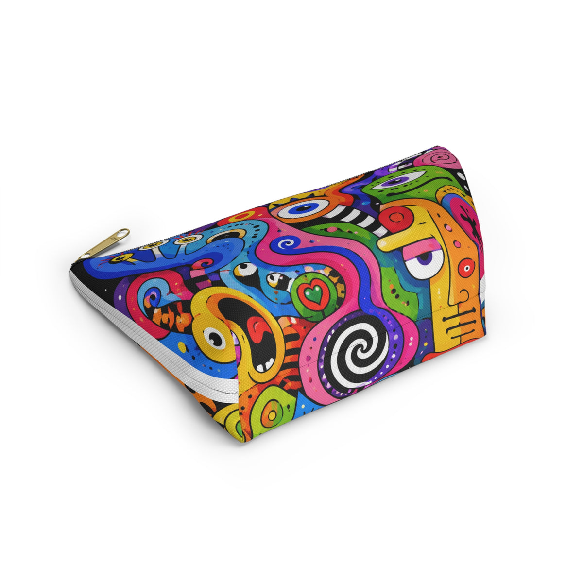 Colorful Abstract Monsters Accessory Pouch