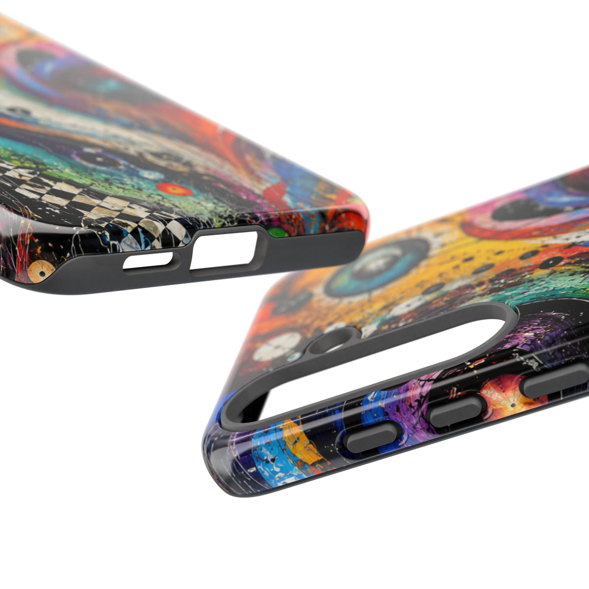 Abstract Cosmic Swirl Phone Case — Colorful Artistic iPhone Tough Case