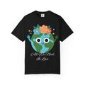 Flower Crown Earth Illustration T-shirt | Cute Planet Graphic