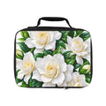 Gardenia Lunch Bag — Floral Insulated Lunchbox with White Gardenia Design