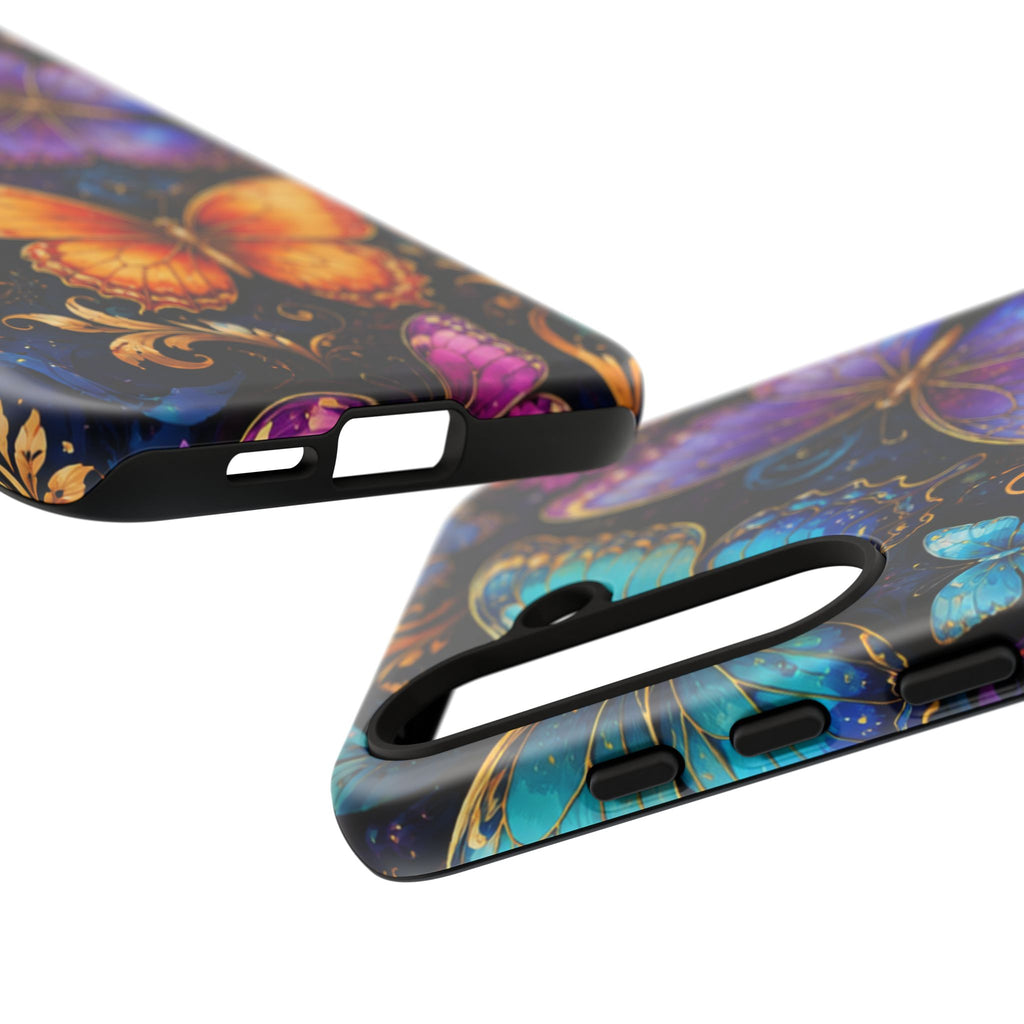 Butterfly Tough Phone Case — Colorful Floral Butterflies Protective Cover