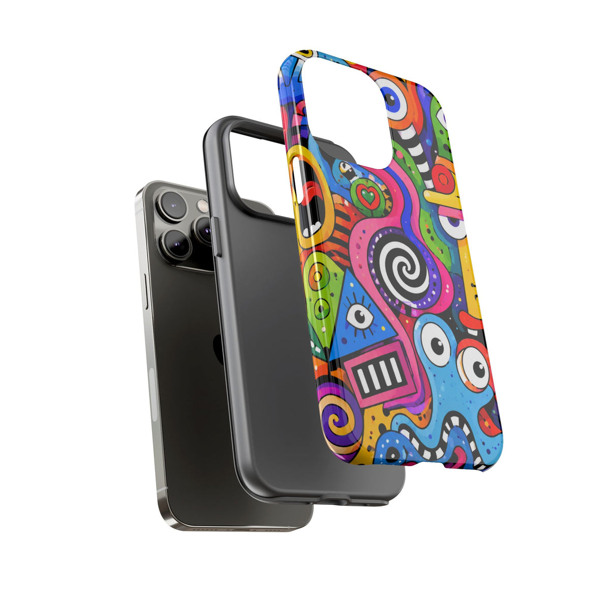 Colorful Abstract Doodle Tough Phone Case