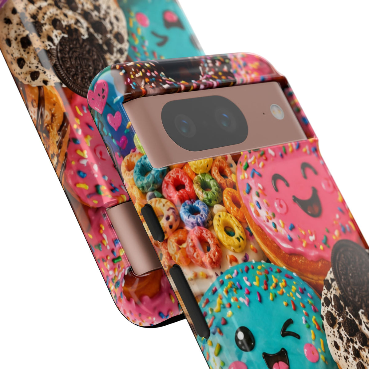 Donut Smile Tough Phone Case — Cute Colorful Desserts Protective Cover