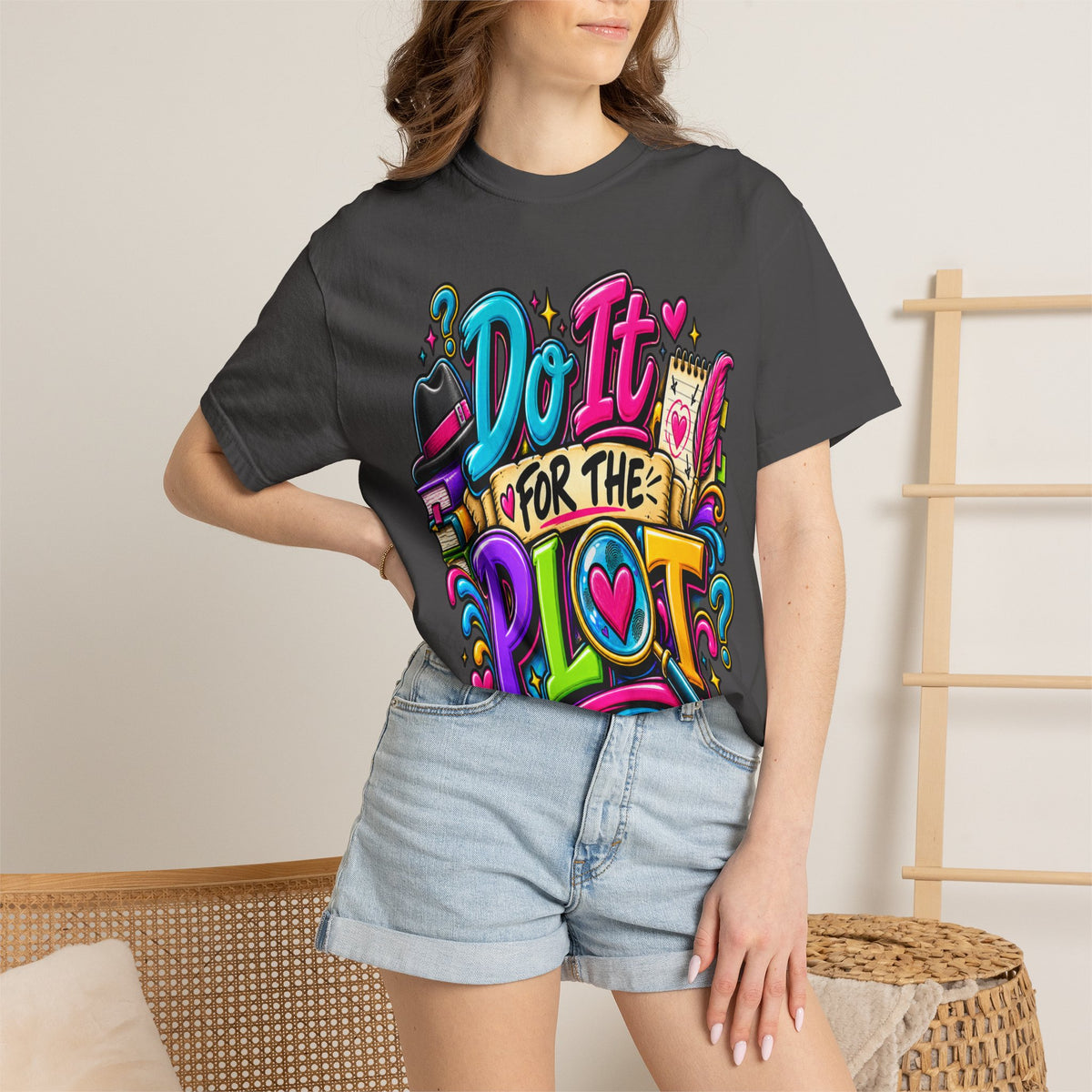 Do It For The Plot T-shirt | Book Lover Graphic Tee