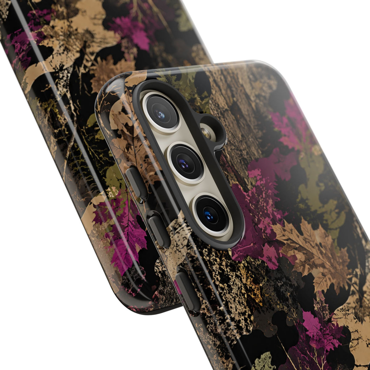 Camo Floral Tough Phone Case — Rugged Nature-Inspired Protection