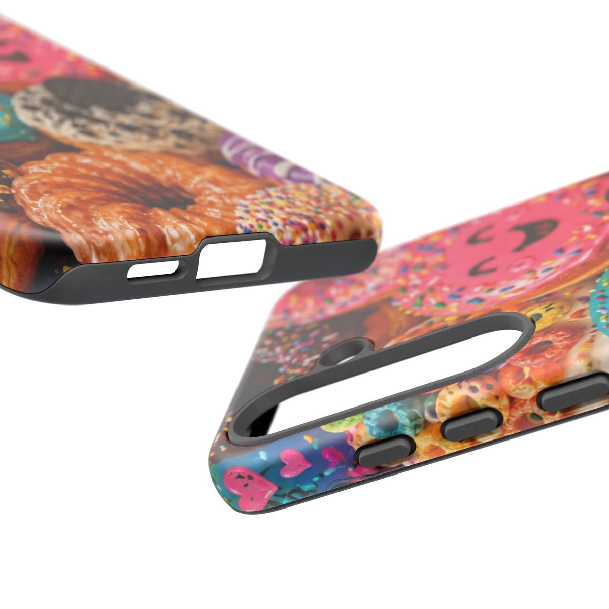 Donut Smile Tough Phone Case — Cute Colorful Desserts Protective Cover