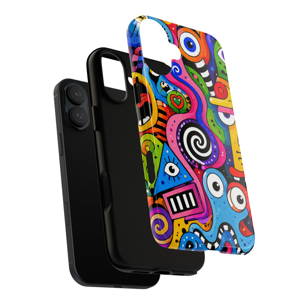 Colorful Abstract Doodle Tough Phone Case