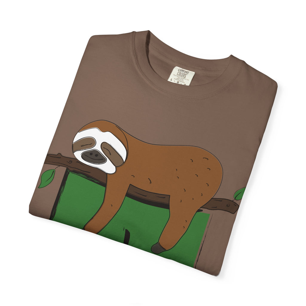 Sloth Pocket Tee — "Not Today" Lazy Sloth Graphic T-Shirt