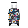 Daisy Blooms Carry-On Suitcase – Floral Hard-Shell Travel Luggage