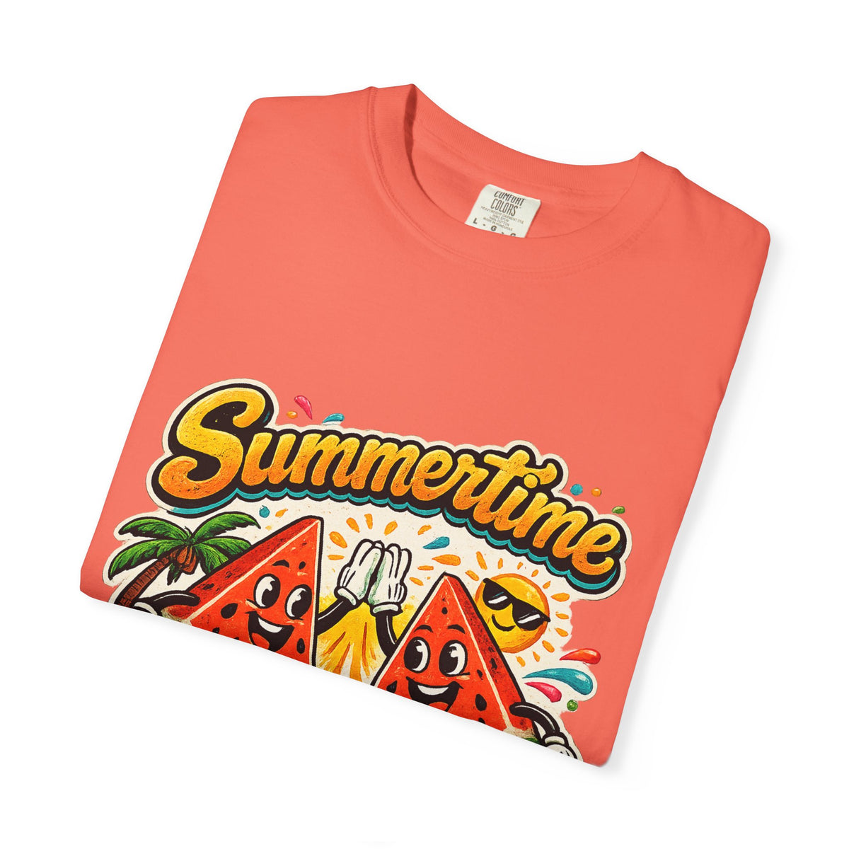 Summertime Fun Time Watermelon Graphic T-Shirt
