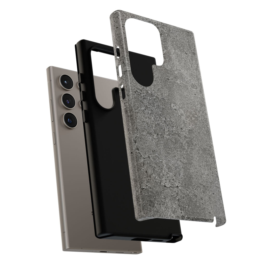 Concrete Texture Phone Case — Rugged Grey Protective iPhone Cover
