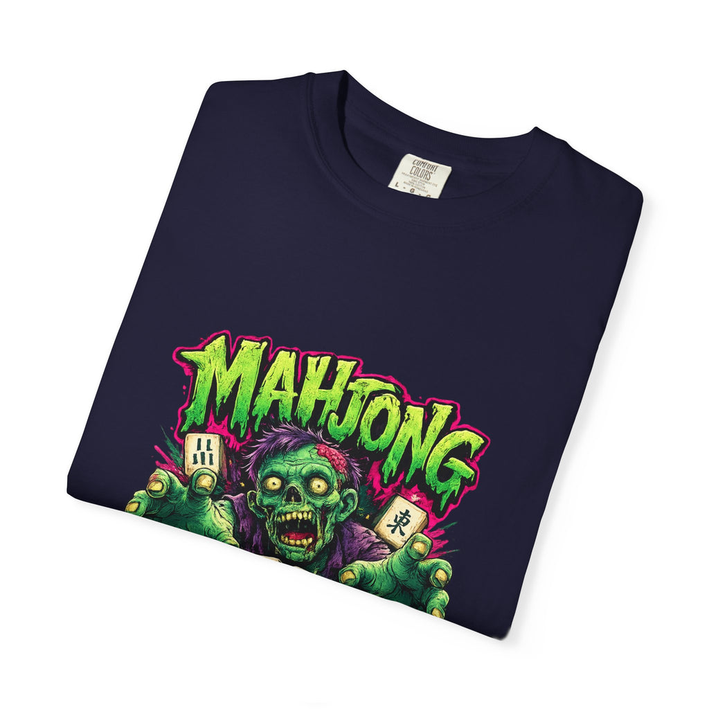 Mahjong Zombie T-shirt | Zombie Mahjong Tiles Graphic Tee