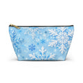 Snowflake Cosmetic Pouch — Winter Accessory Bag for Travel & Gifts