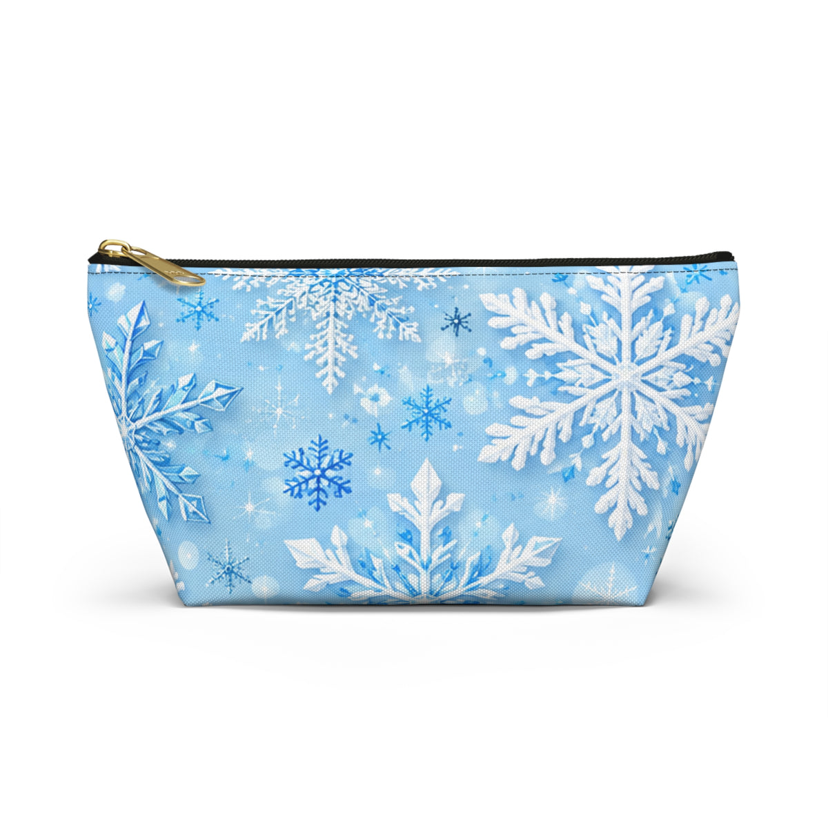 Snowflake Cosmetic Pouch — Winter Accessory Bag for Travel & Gifts