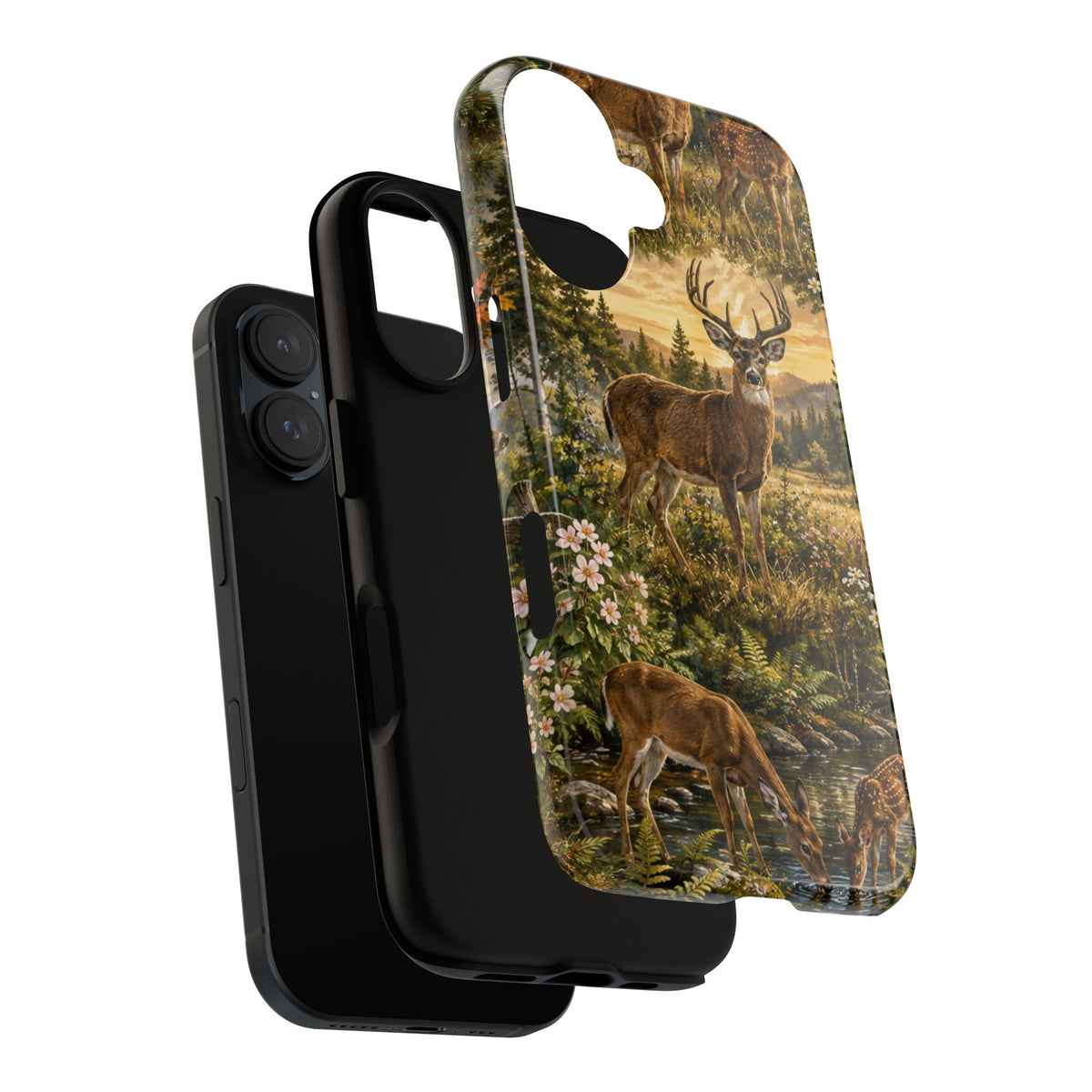 Deer Forest Phone Case — Woodland Bucks Nature iPhone Cover