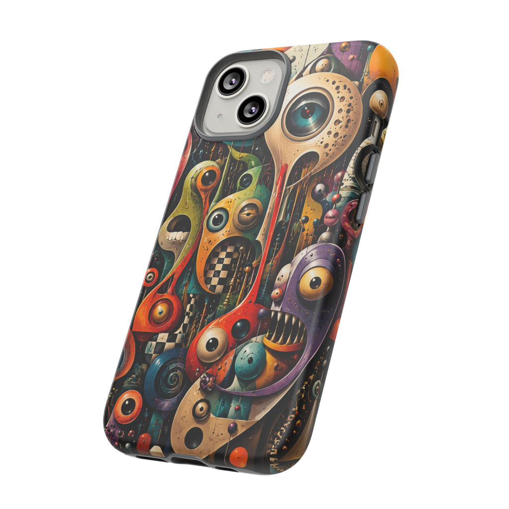 Surreal Monster Art Phone Case — Colorful Abstract Creature Design