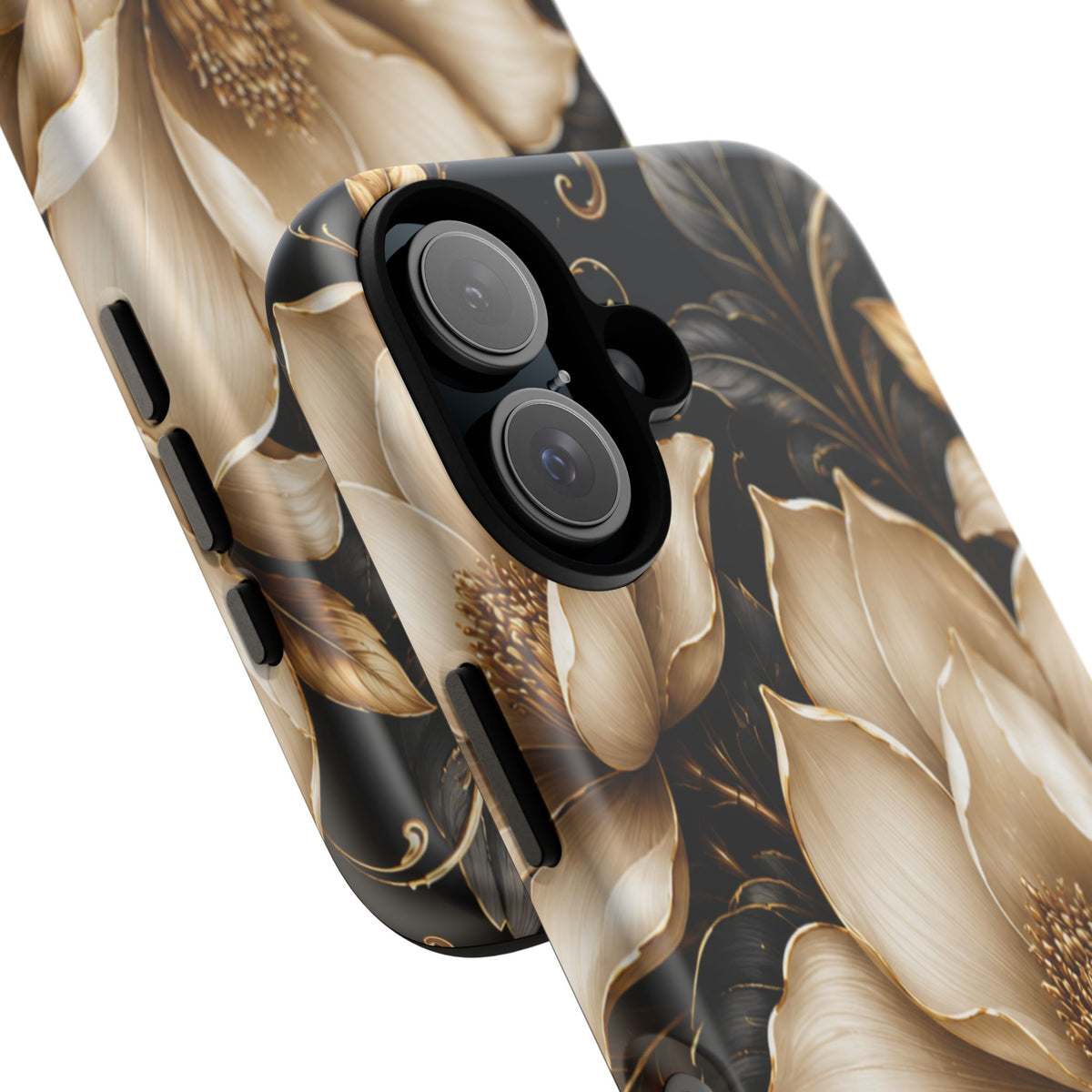 Floral Tough Case — Elegant Gold Magnolia Phone Case