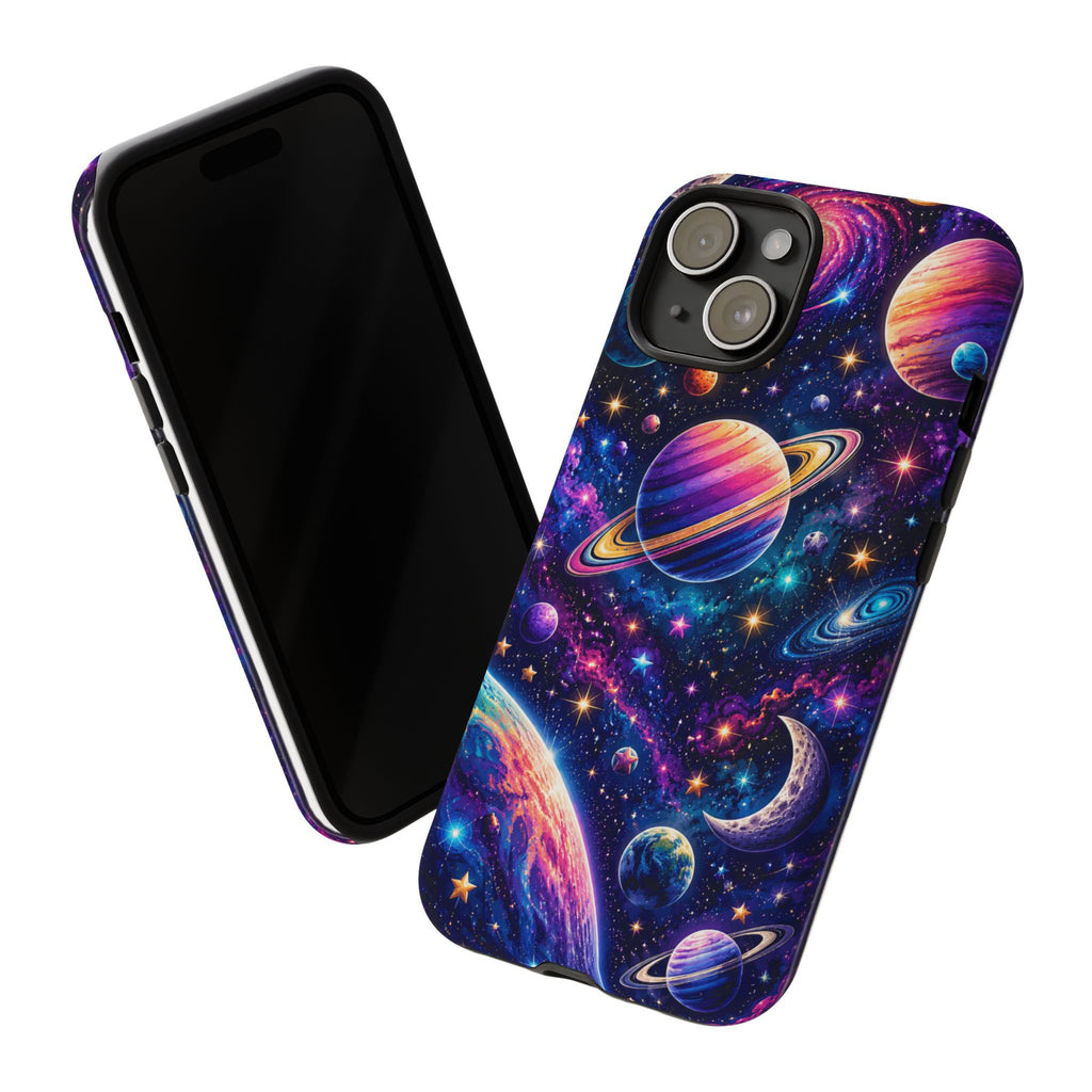 Colorful Galaxy Planets phone case | Tough Case