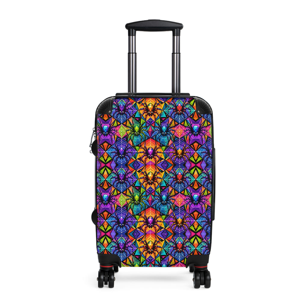 Vibrant Kaleidoscope Suitcase – Colorful Geometric Travel Luggage