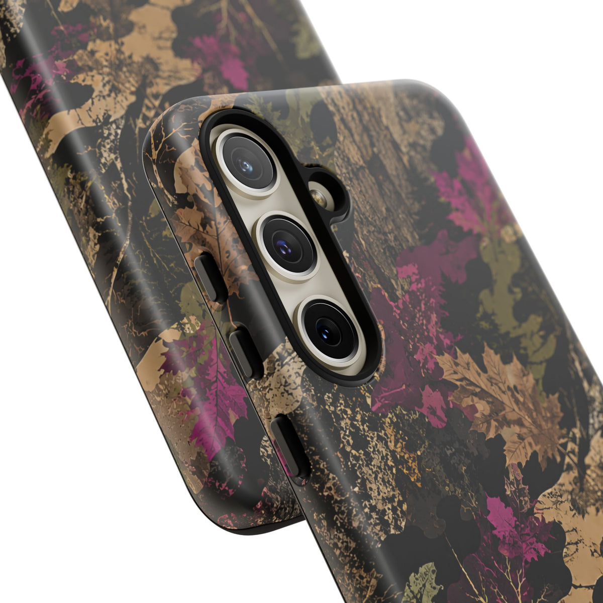 Camo Floral Tough Phone Case — Rugged Nature-Inspired Protection