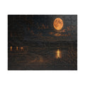 Moonlit Harbor Jigsaw Puzzle — Scenic Night Ocean Puzzle (110/252/520/1014 pcs)