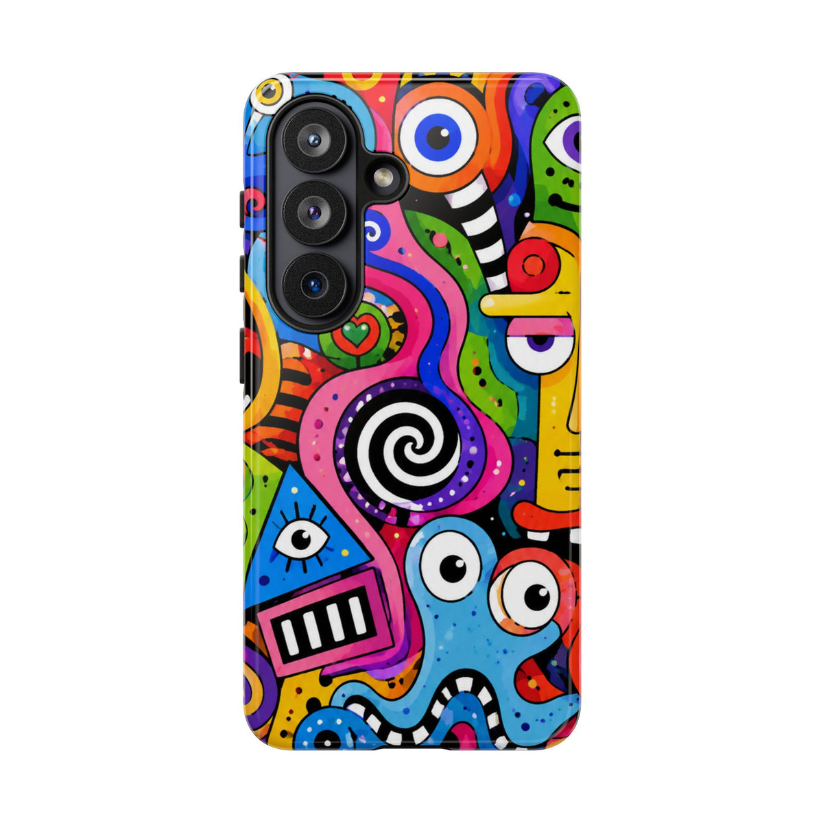 Colorful Abstract Doodle Tough Phone Case