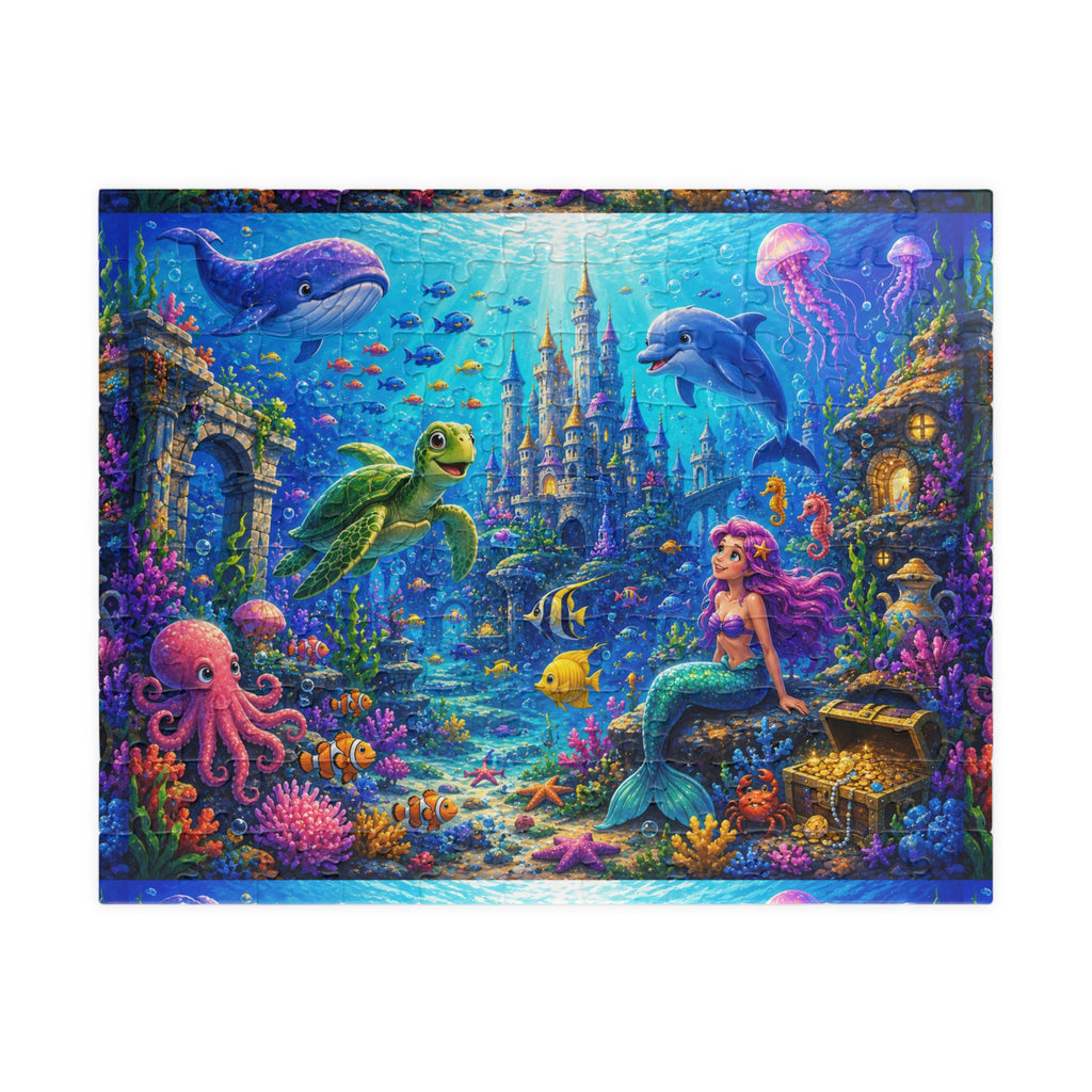 Underwater Mermaid Castle Puzzle 520/1014 Piece | Ocean Sea Life Jigsaw