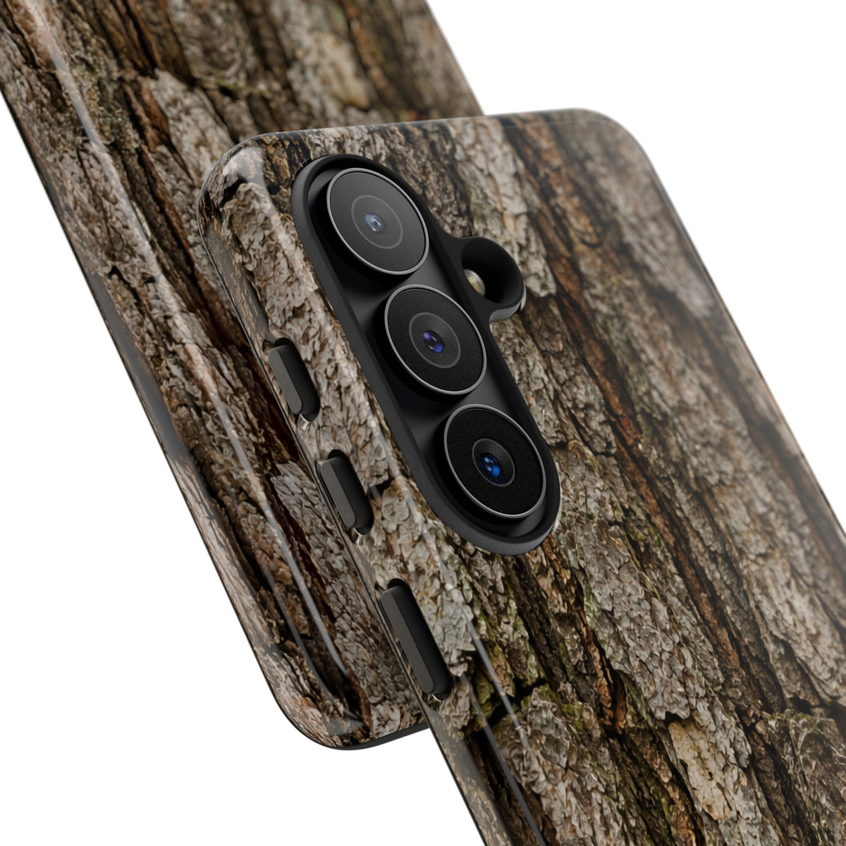 Bark Texture Phone Case - Rugged Woodland Camouflage for Nature Lovers