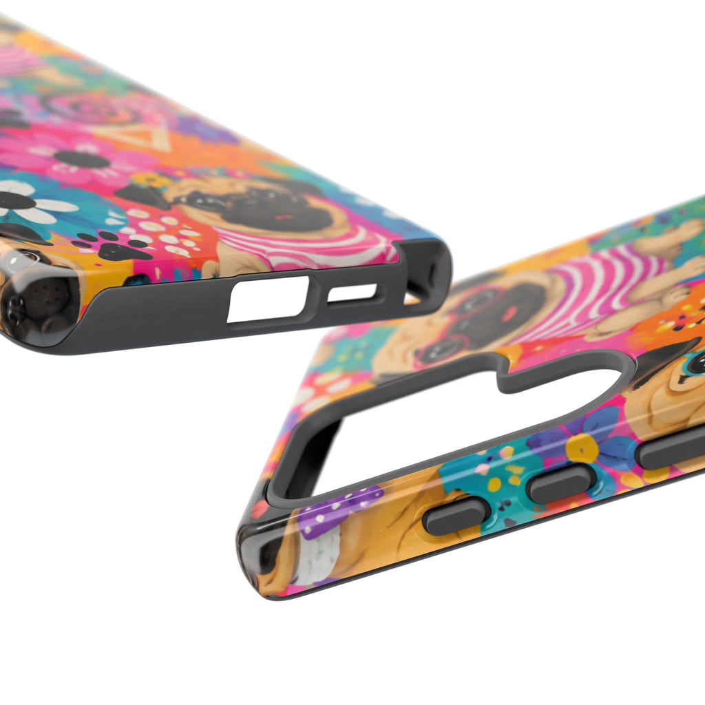 Pug Pop Art Phone Case — Colorful Pug Pattern Tough Case