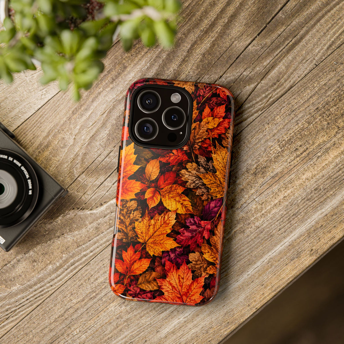 Autumn Leaves Tough Phone Case — Fall Foliage Protective Cover