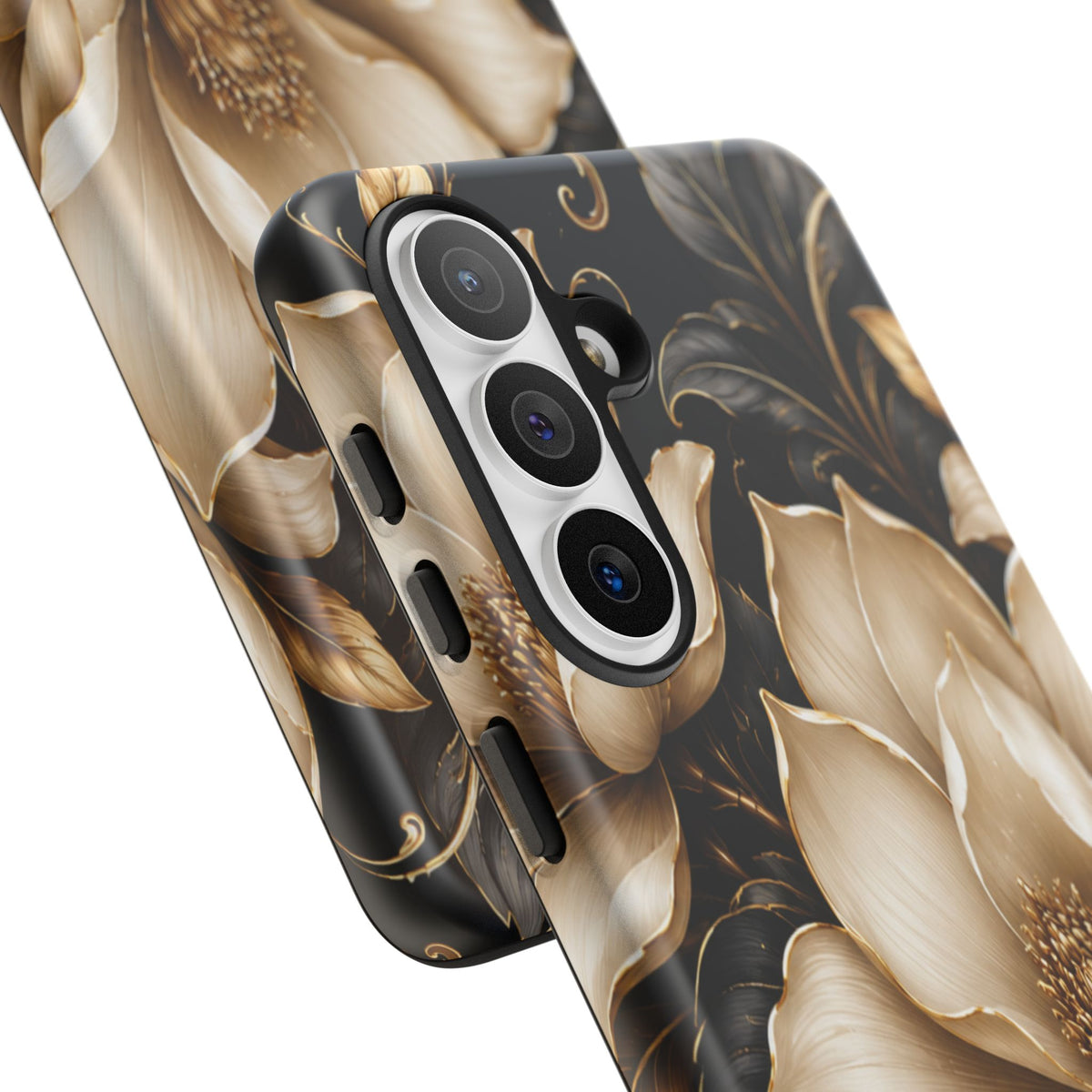 Floral Tough Case — Elegant Gold Magnolia Phone Case