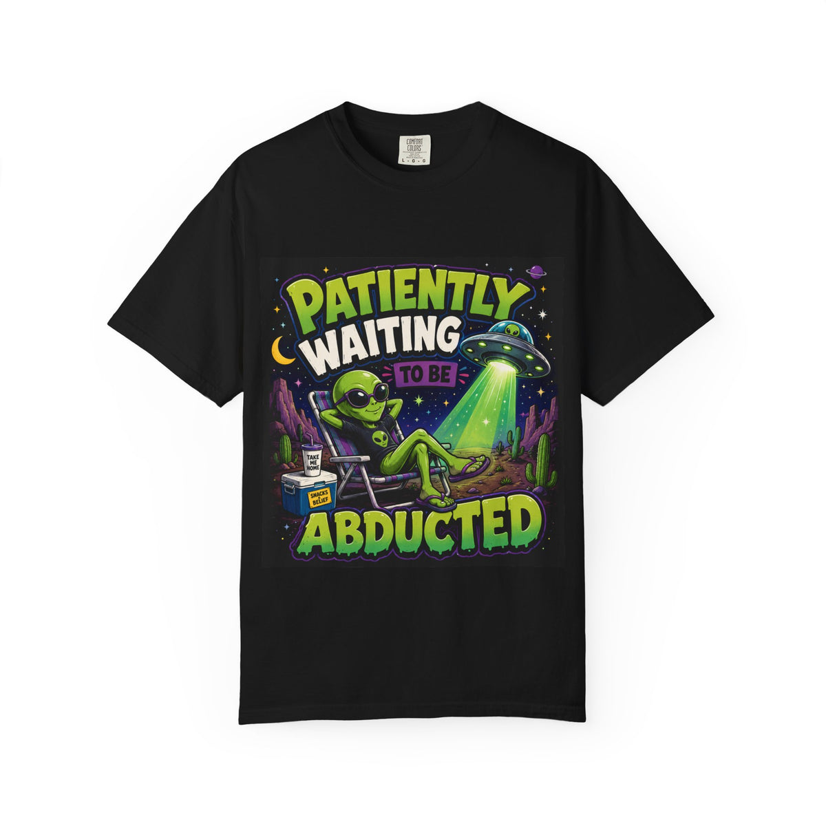 Patiently Waiting to Be Abducted T-shirt | Alien Graphic Tee