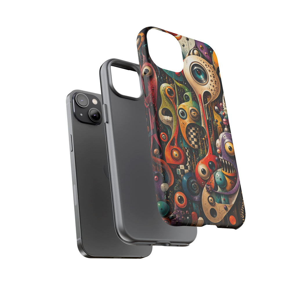 Surreal Monster Art Phone Case — Colorful Abstract Creature Design