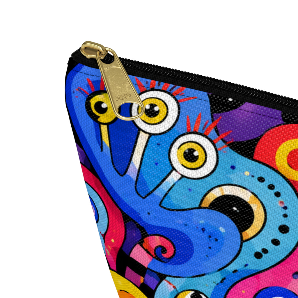 Colorful Abstract Monsters Accessory Pouch