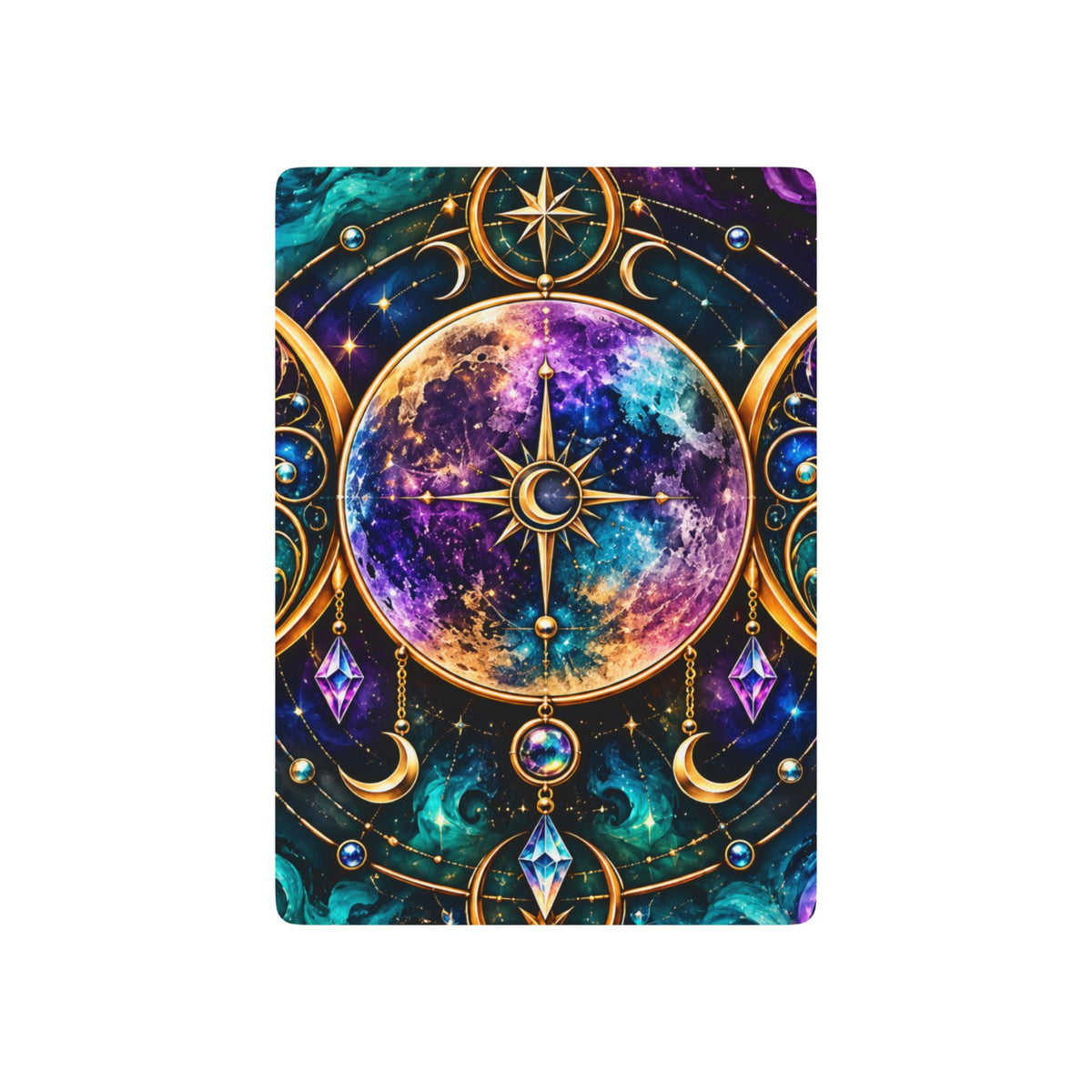 Mystic Celestial Poker Playing Cards — Galaxy Tarot-Inspired Deck