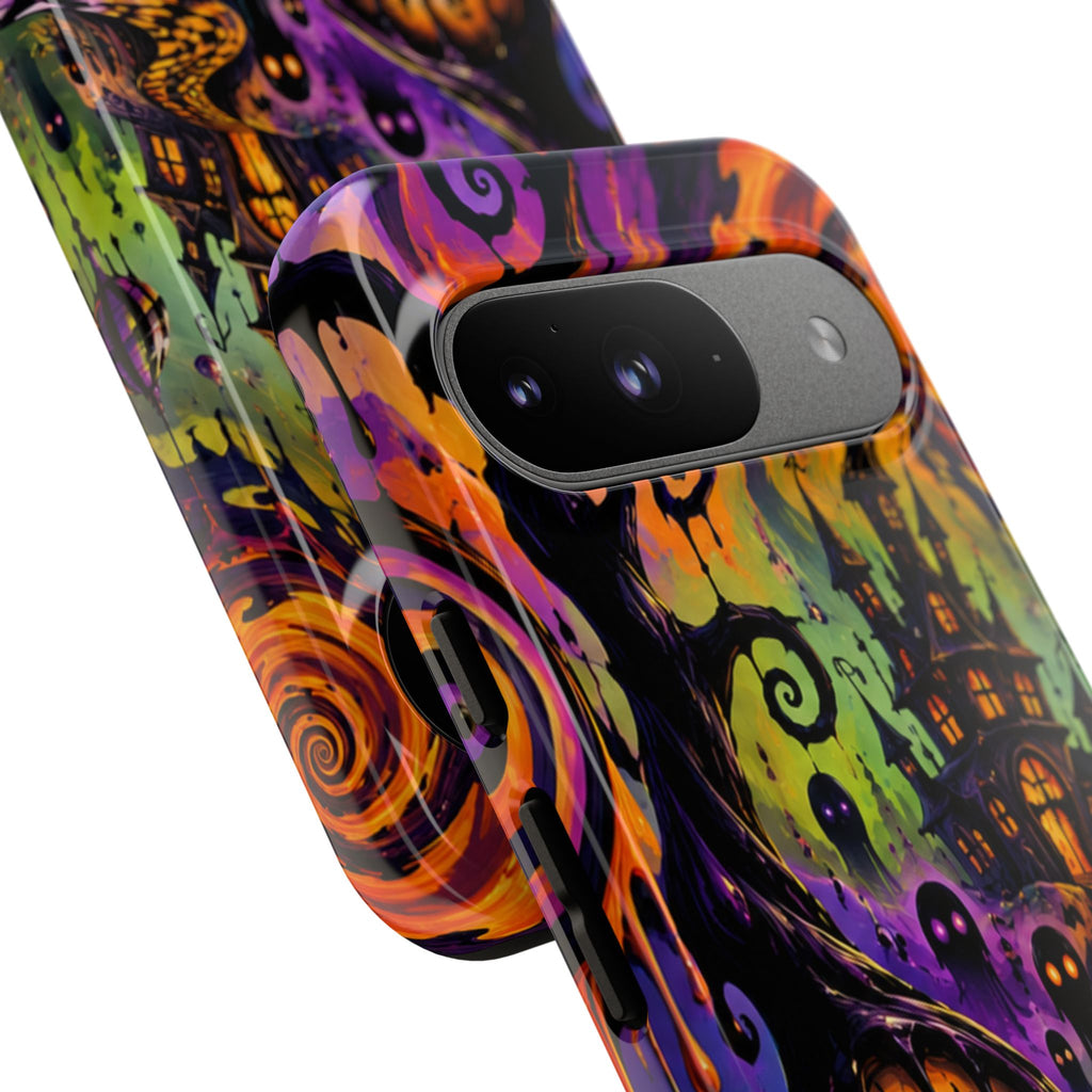 Phone Case — Psychedelic Haunted House Halloween Design