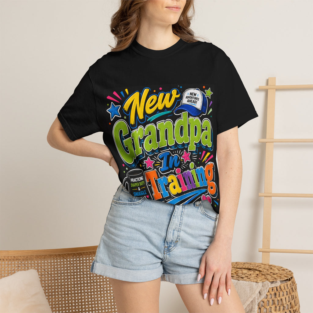New Grandpa In Training T-shirt | Pregnancy Announcement Tee
