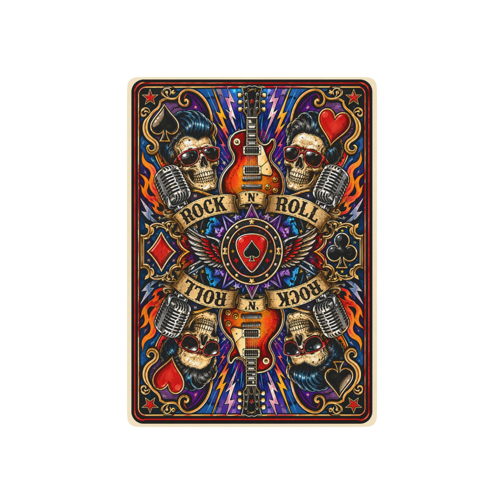 Rock 'N' Roll Poker Playing Cards — Skull & Guitar Playing Card Deck