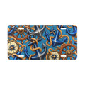 Nautical Anchor & Compass Vanity Plate — Decorative License Plate