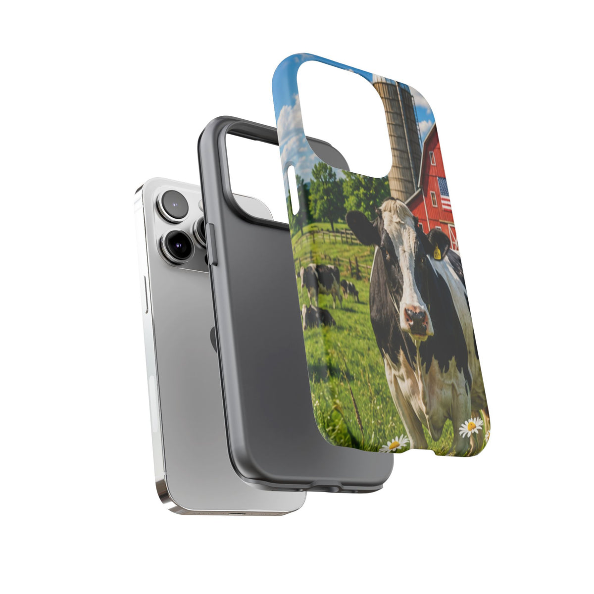 Cow Farm Phone Case — Rustic Barnyard iPhone Cover