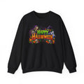 Halloween Crewneck Sweatshirt — 'Happy Halloween' Spooky Pumpkin & Ghost Design