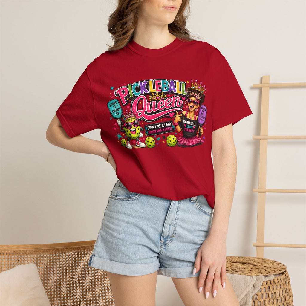 Pickleball Queen T-Shirt | Colorful Pickleball Graphic Tee