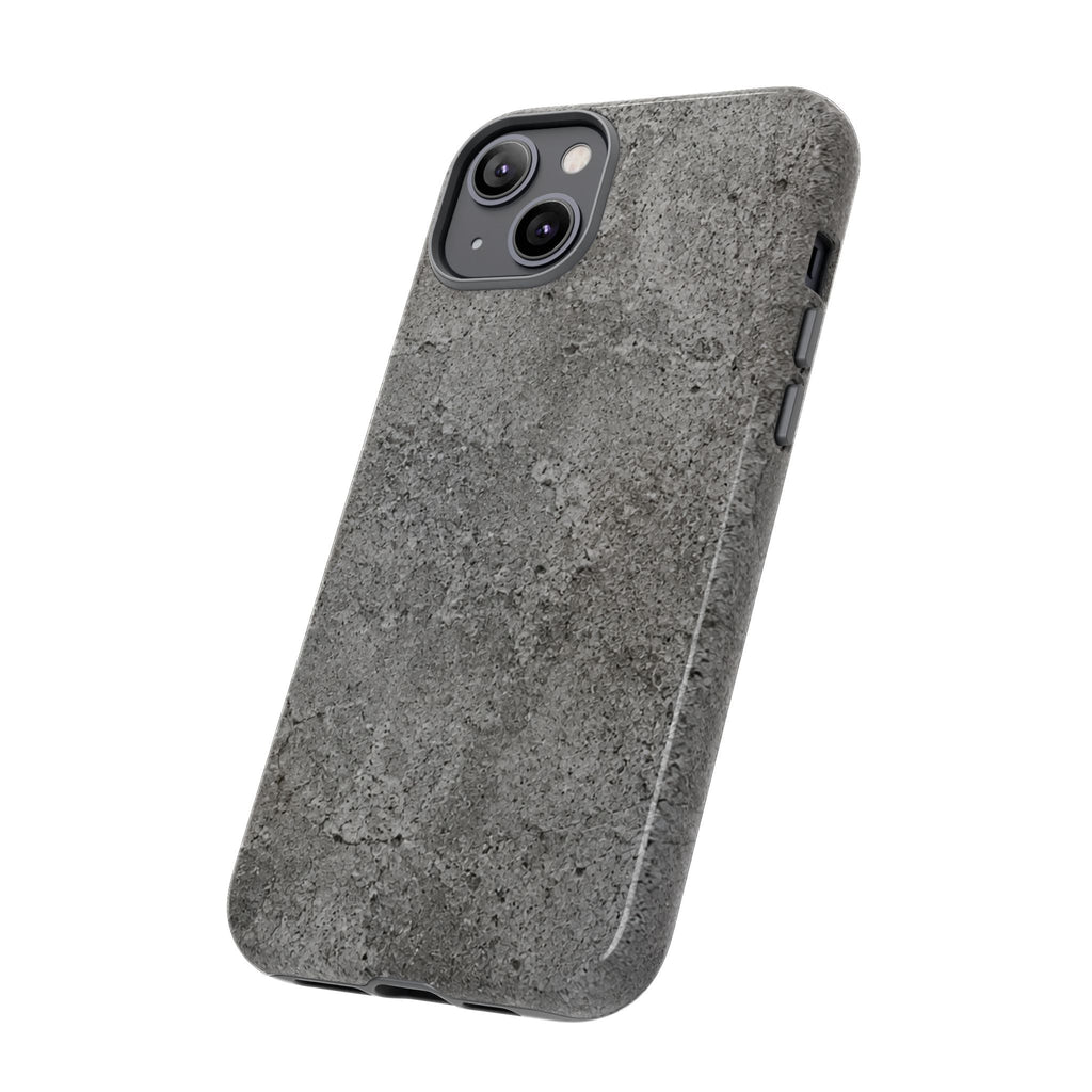 Concrete Texture Phone Case — Rugged Grey Protective iPhone Cover